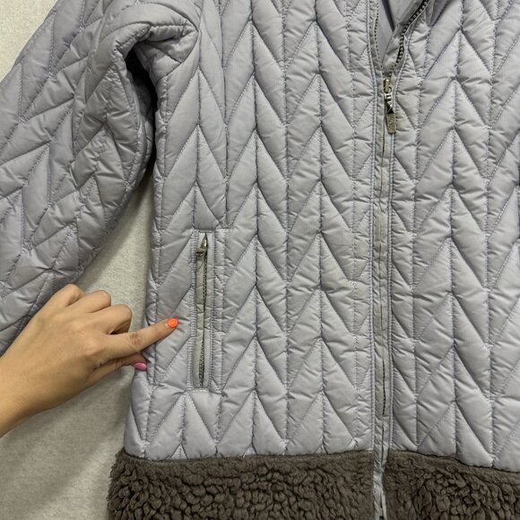 Patagonia Jacket Womens Medium Sherpa Lined Quilted Full Zip Made USA Vintage St - Picture 5 of 12